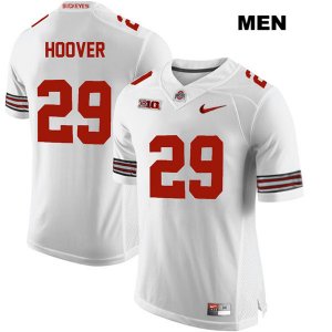 Men's NCAA Ohio State Buckeyes Zach Hoover #29 College Stitched Authentic Nike White Football Jersey JM20I78AL